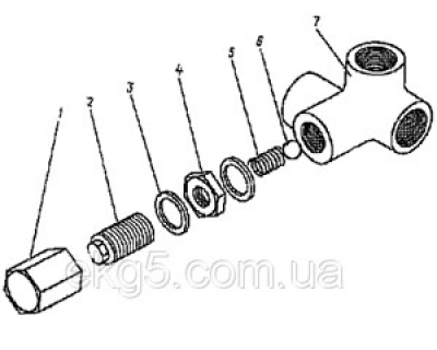 клапан гидравлической системы чертеж 1080.37.38