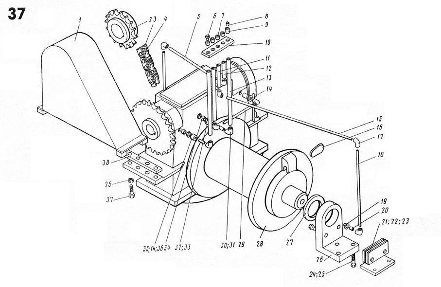 Кожух на стреловую лебёдку