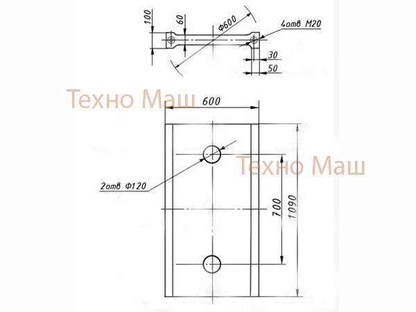 Плита распорная малая