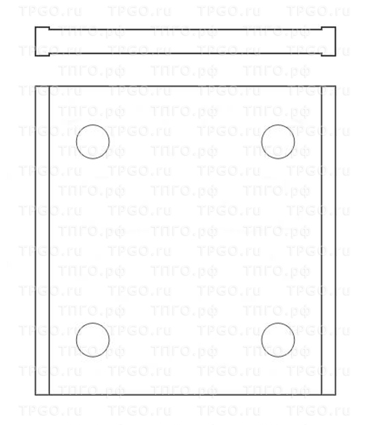 Плита распорная передняя СМД-111 3440.00.008 Плита распорная передняя СМД-111 3440.00.008/3442.00.002