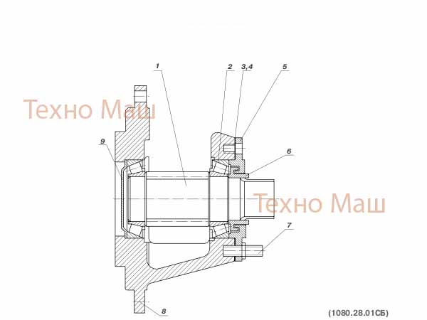 Вал 1080.28.01СБ_1 Вал 1080.28.01СБ