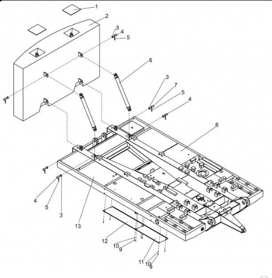 Поворотная платформа крана ДЭК 251 251.10.00.000-01