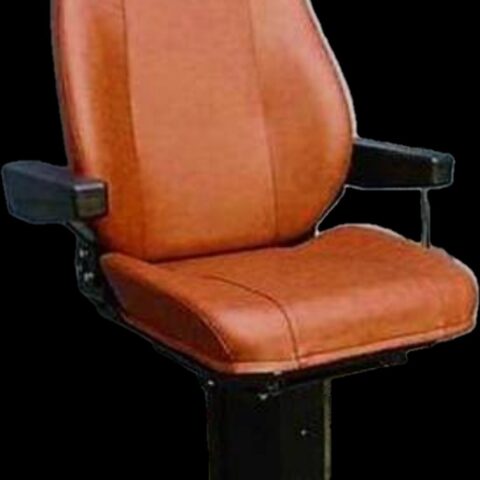 Кресло машиниста (базовый вариант) - предназначено для установки в кабины локомотивов, мотовагоного и специального подвижного состава, а также электровагонов метро.   Driver's seat (basic version) - designed for installation in the cabins of locomotives, multiple-car and special rolling stock, as well as electric metro cars.